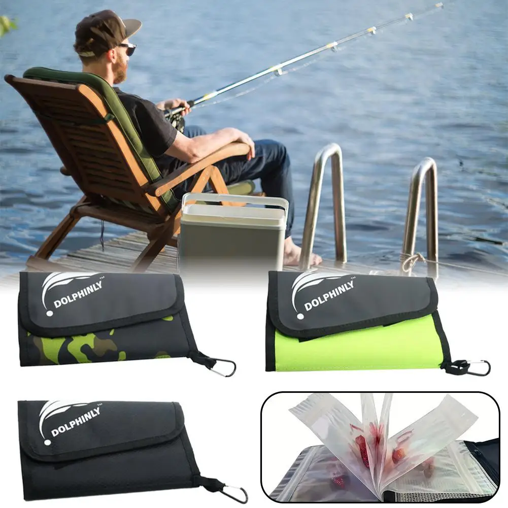 Luya Fake Bait Bag PVC Inner Bag Partitioned Waterproof Storage Bag Fishing Sorting Accessories Carp Fishing Tackle Rigs Wallet