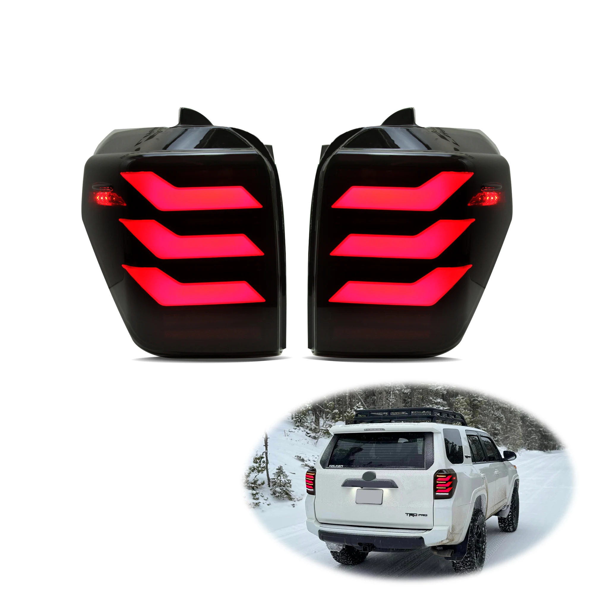 

Running And Reverse Lights Accessories Led Tail Light For 4 Runner 2010-2020 2021 2022 2023 5th Gen