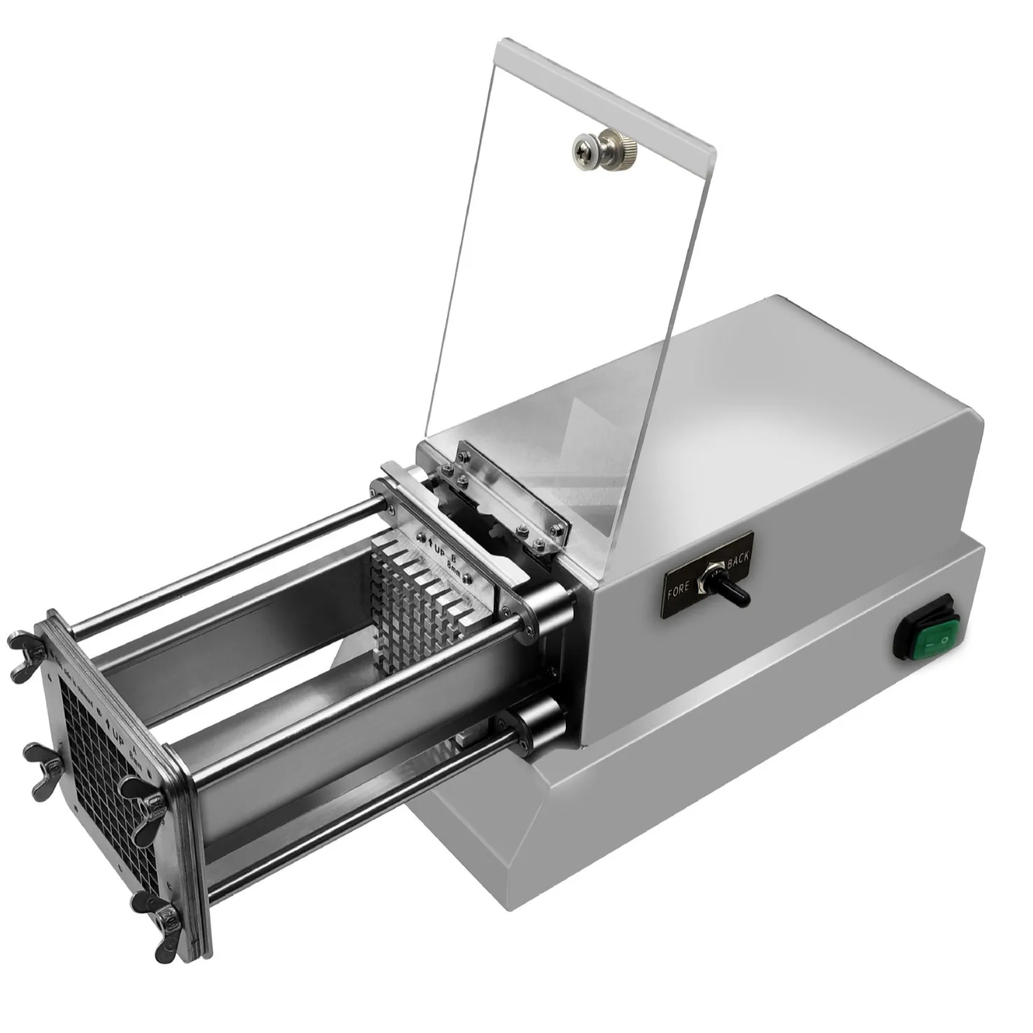 

Electric strip cutter Commercial automatic potato radish cucumber fries Stainless steel strip cutter Pusher