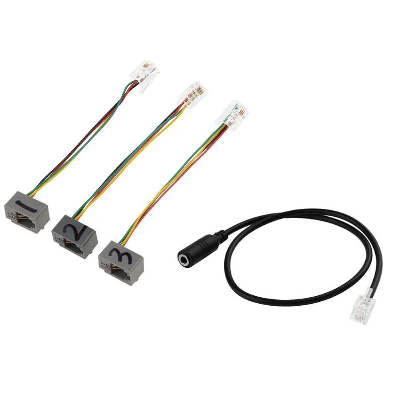 New Arrivals-RJ9 4P4C Male Plug To 3.5Mm Female Jack Headset Audio Phone Converter Adapter Extension Cable Wire Cord For Avaya/C