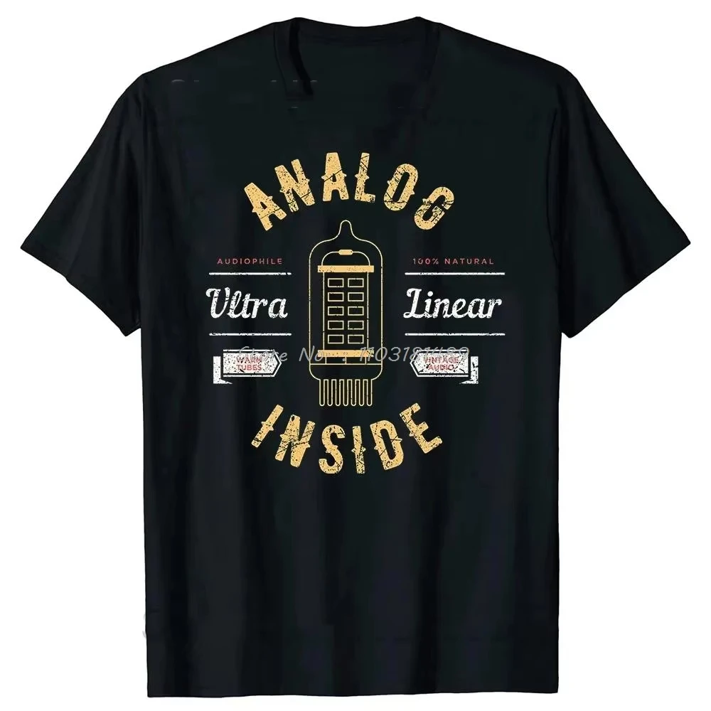 Summer Meter Music Sound DJ Retro Vintage Classic T Shirt Men Casual Short Sleeve Tees Tops Harajuku Analog Audio Mens Clothing