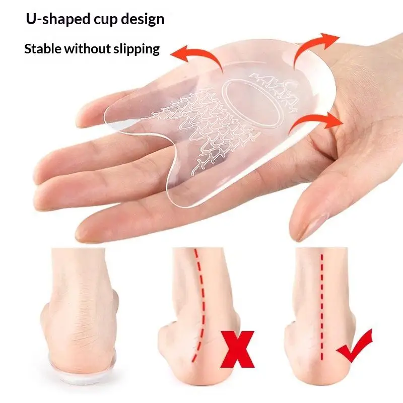 1 Pair Forefoot Insert Pads Anti Slip Comfortable for Women Pumps Flats High Heels Reduce Foot Pain for Daily Use