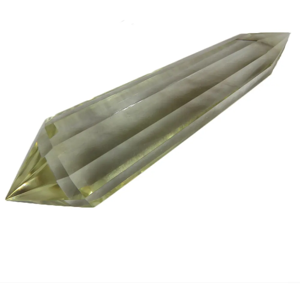 New Rare !!!  40g 78*21*21mm Natural Citrine Quartz Crystal Vogel Point Wand 12 sides Reiki Healing