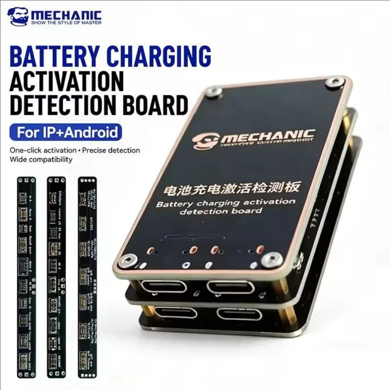 MECHANIC BA27 Pro Battery Charging Activation Board For IP8‑17 Android Mobile Phone Battery Test Repair Tool With Digital Displa