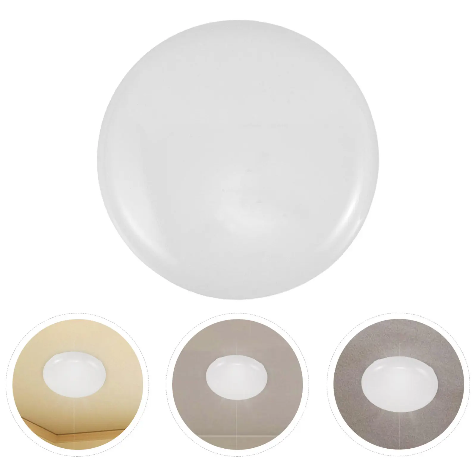 6Pcs Thick Round Diffuser Lampshade Milky White Diffuser Sheet for Lighting Fixtures Ceiling Fan Light Covers DIY Lights Shield