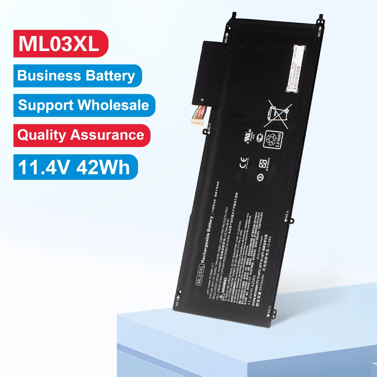 

KingSener ML03XL Laptop Battery For HP Spectre X2 12-A011TU A012TU 12-a003ng 12-a001dx TPN-Q165 HSTNN-IB7D 814060-850 HSTNN-IB7