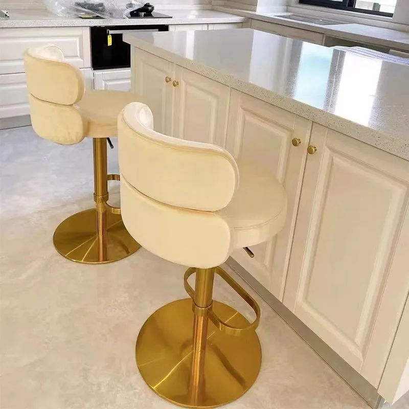 

lifting bar chair, modern simplicity and light luxury, bar chair household island chair, stainless steel, high bar stool