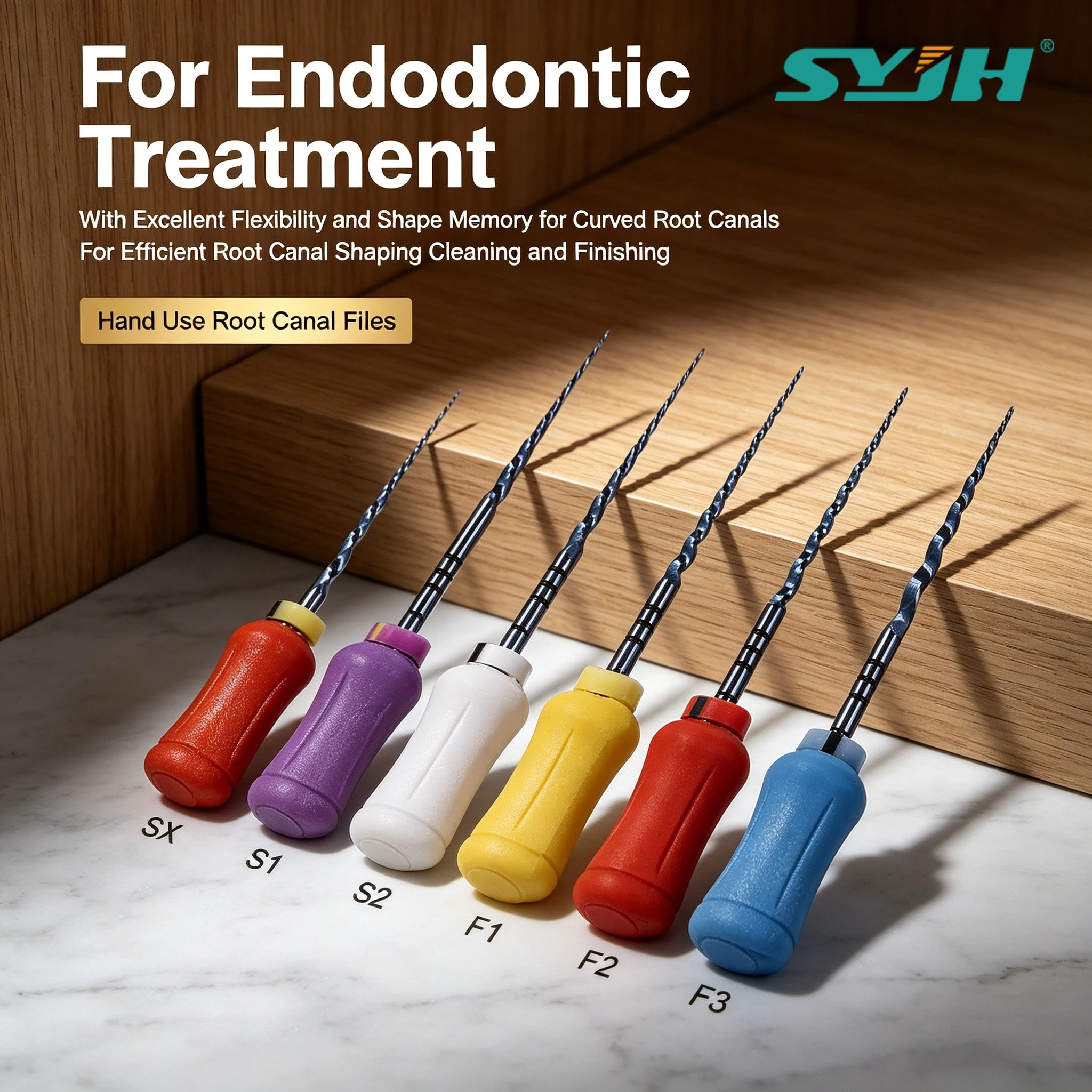 

30 шт./5 коробок SYJH Стоматологические ручные NiTi файлы с термоактивацией SX-F3 19/21/25/31 мм для финишной обработки корневых каналов, инструменты для эндодонтического лечения