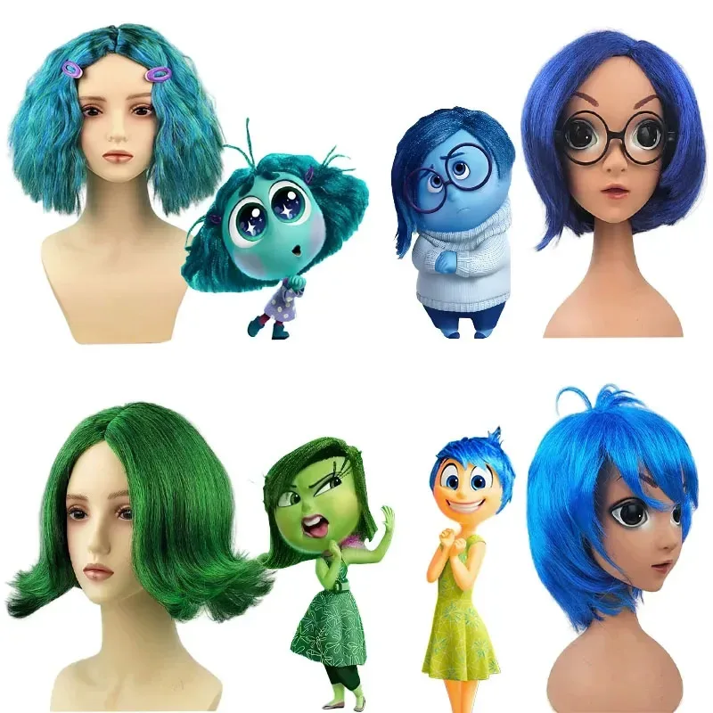 

Anime Inside Out 2 Moomu Anime Cosplay Cartoon Wig Party COS Dress Up Headgear Wigs Heat Resistant Synthetic Hair Wigs