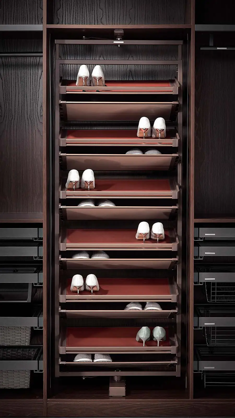 Shoe Rack 360 Degree Rotating Space Saving Organiser for Wardrobe