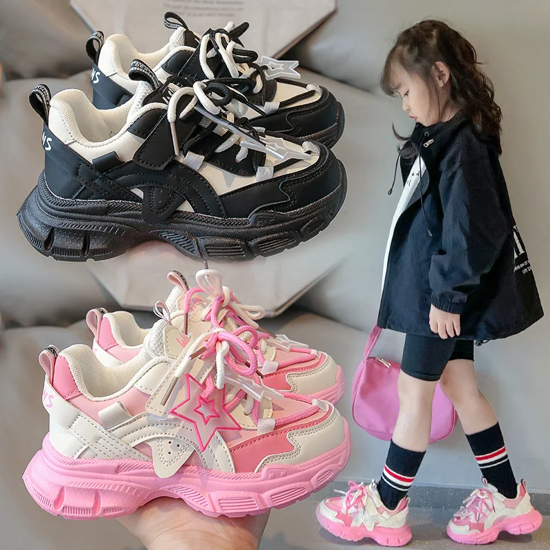 Scarpe da ginnastica per bambini alla moda con suola morbida per bambini scarpe sportive per bambini scarpe da ginnastica per ragazze 2023 scarpe