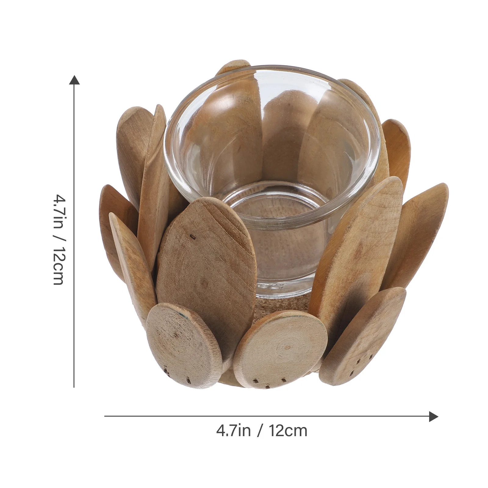 أصحاب الخشب خمر حامل مصباح الشاي لديكور المنزل حامل خشب الزفاف زينة الحفلات #4