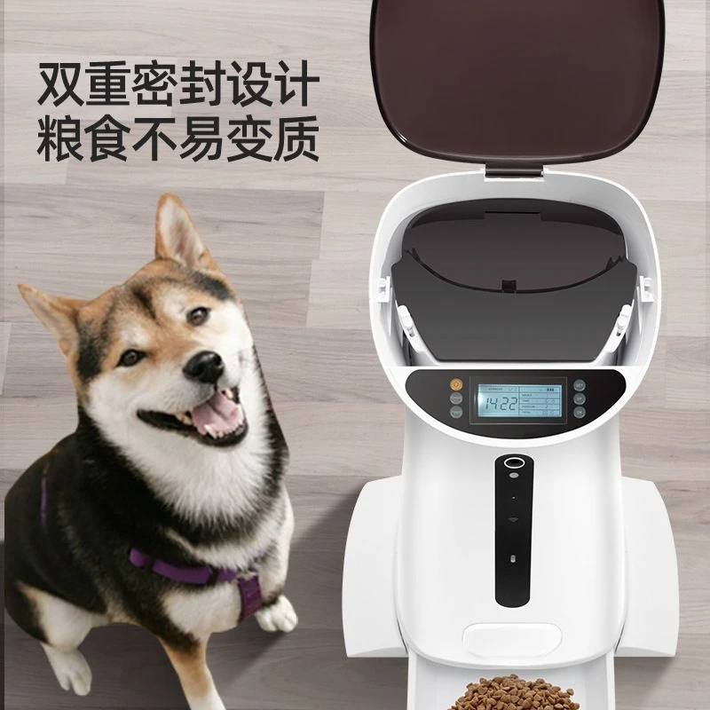 Cat Smart Feeder Pet Automatic Timing Quantitative Cat Food Dog Food Video Remote Feeder 7L Capacity Bowl