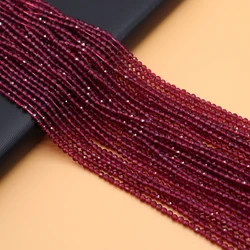 3mm Natural Stone Spinel Beads Small Loose Faceted Bead for Jewelry Making Diy Women Bracelet Necklace Accessories