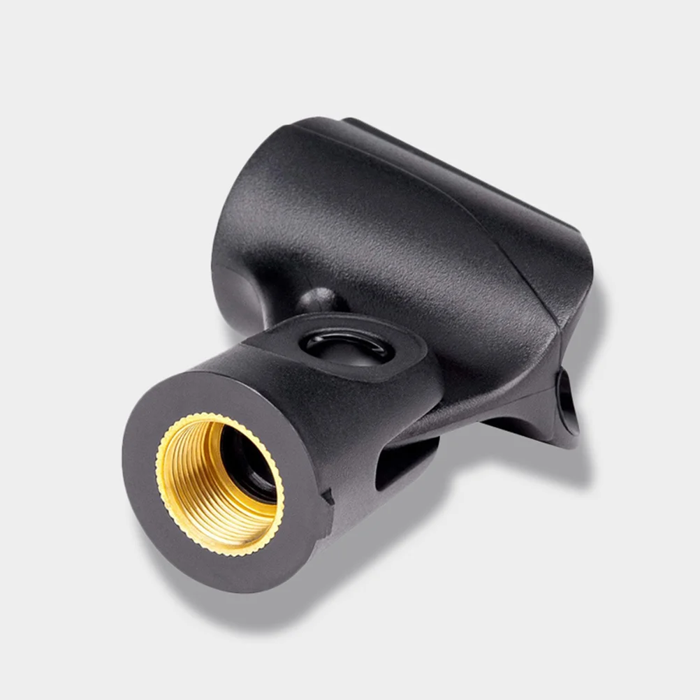 

2Pcs Safe Material Mic Clip Holders Knob Adjustment Design for Handheld Microphones Microphone Clips Mic Stand Clip