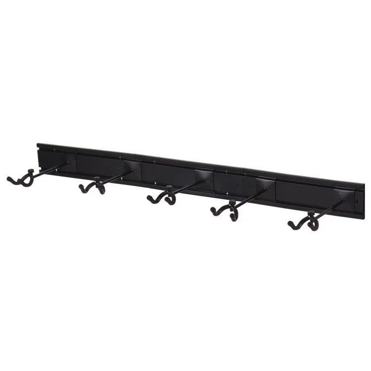 

Hooqu Guitar Rack For Multiple Guitars Wall Mount Hanger Holds 5 Guitars Aluminum Alloy Adjustable Hook Position Slatwall Rail S
