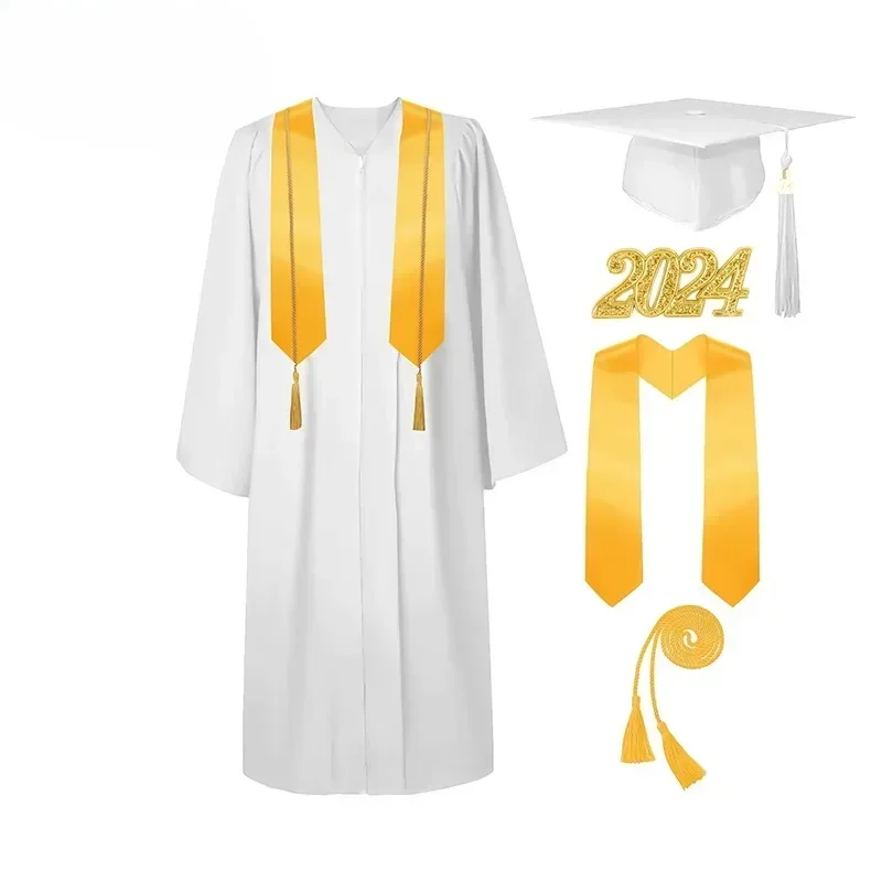 فستان أكاديمي RT01 مقاوم للتمزق للرجال والنساء زي التخرج، ثوب أكاديمي جاف نظيف، فضفاض، فستان للطلاب، & Gf1