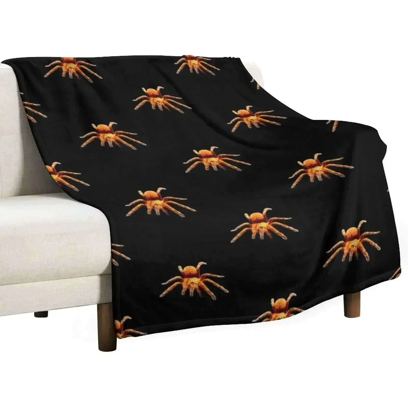 OBT -Pterinochilus murinus; Orange Baboon Tarantula Throw Blanket Extra Large Throw Sofa Quilt Blankets