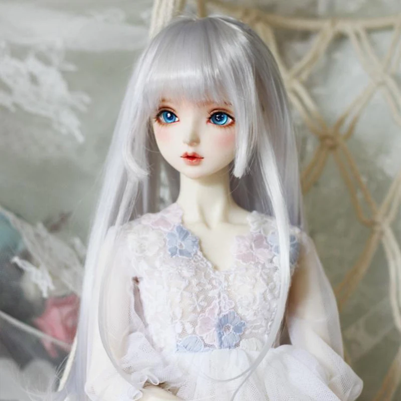 1/3 1/4 1/6 Bjd Doll Wig with Bangs Long Straight Wig for Girls Diy Bjd Wig Accessories image 4