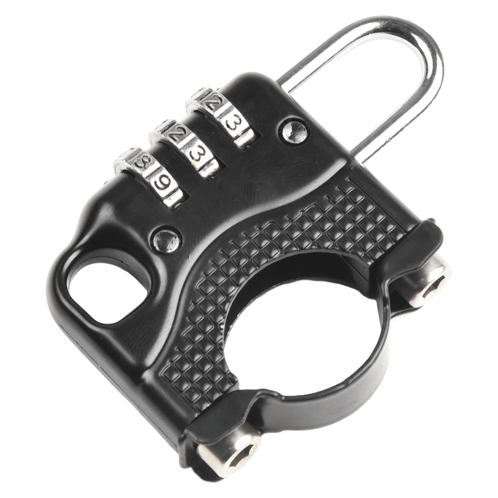 1pc Helmet Lock Metal Heavy Lock Body High Tensile Strength 3 Digit Password Suitable For 2.2~2.8cm Handlebar Diameter Parts