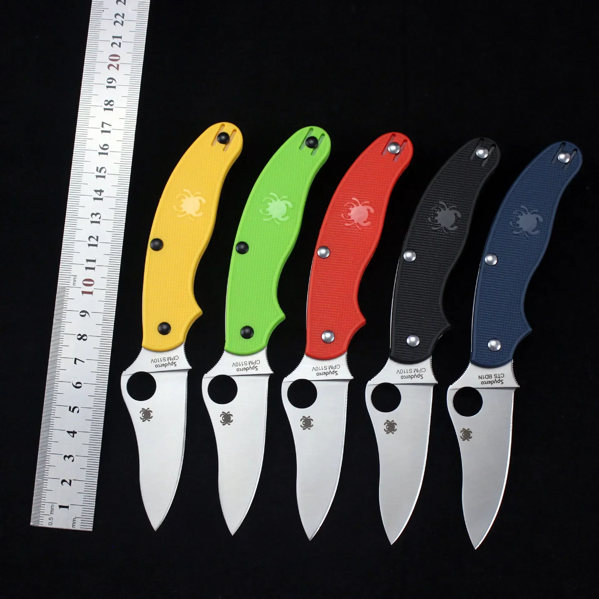 Outdoor High Hardness Folding Knife Multi Function Handle Multi Color Knife Camping Self Defense Portable Tool