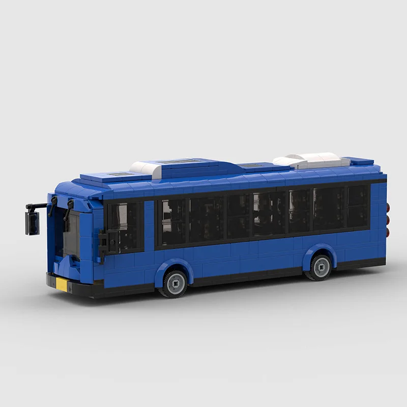 Compatible with Lego small particles city bus bus puzzle assembly children's building block toys cross-border wholesale