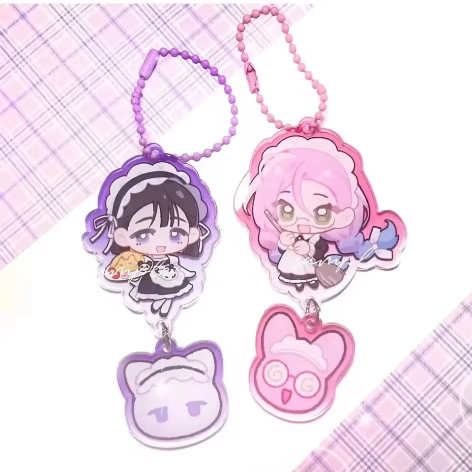 Alien Stage Chain for Pants Keychain Man Acrylic Key Chain Kawaii Keychains Backpack Pendant Ornament Key Ring Accessories Gift