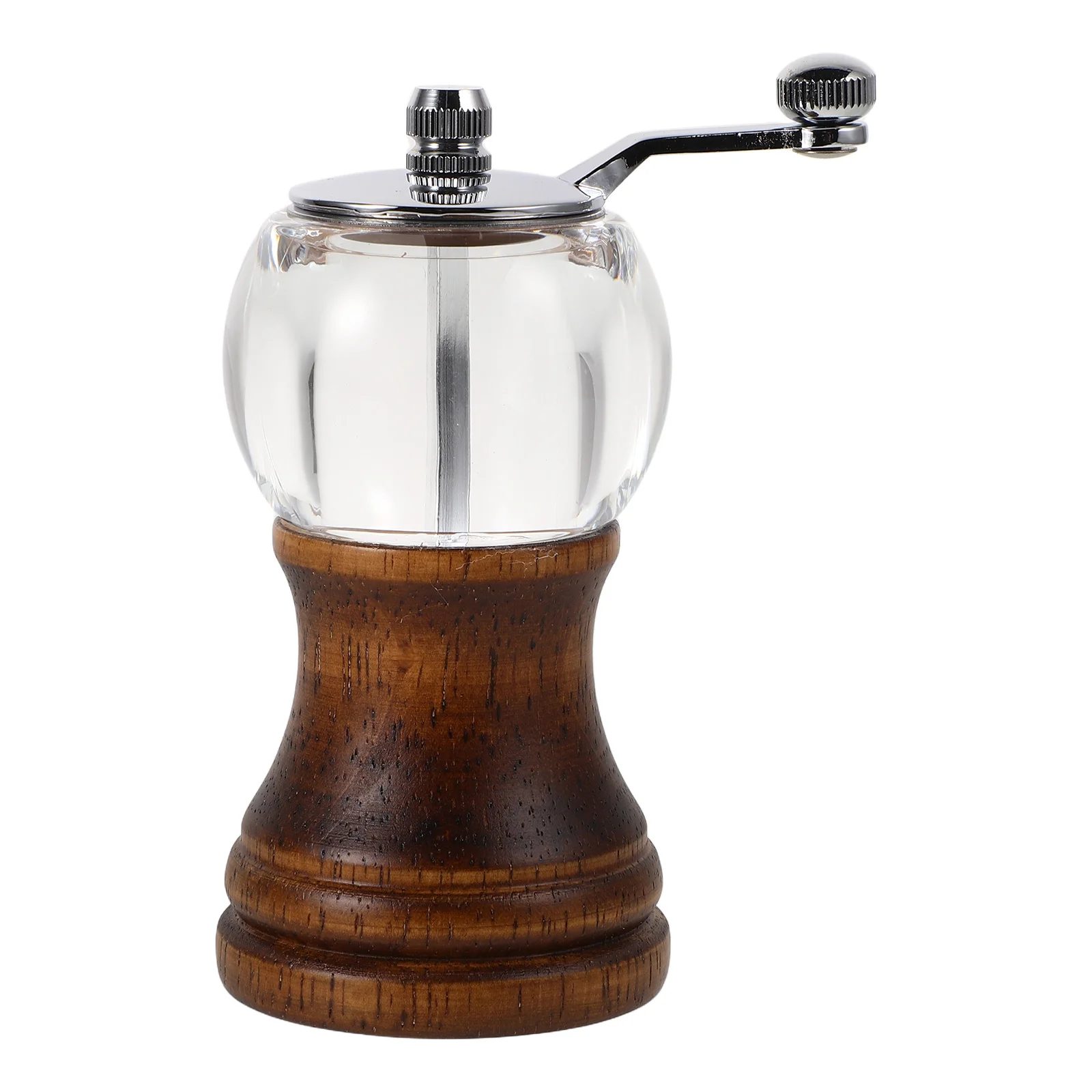 

Mini Hand Coffee Grinder Manual Crank Bean Mill for Outdoor Camping Kitchen Use Small Spice Grain Grinder Wood Handle