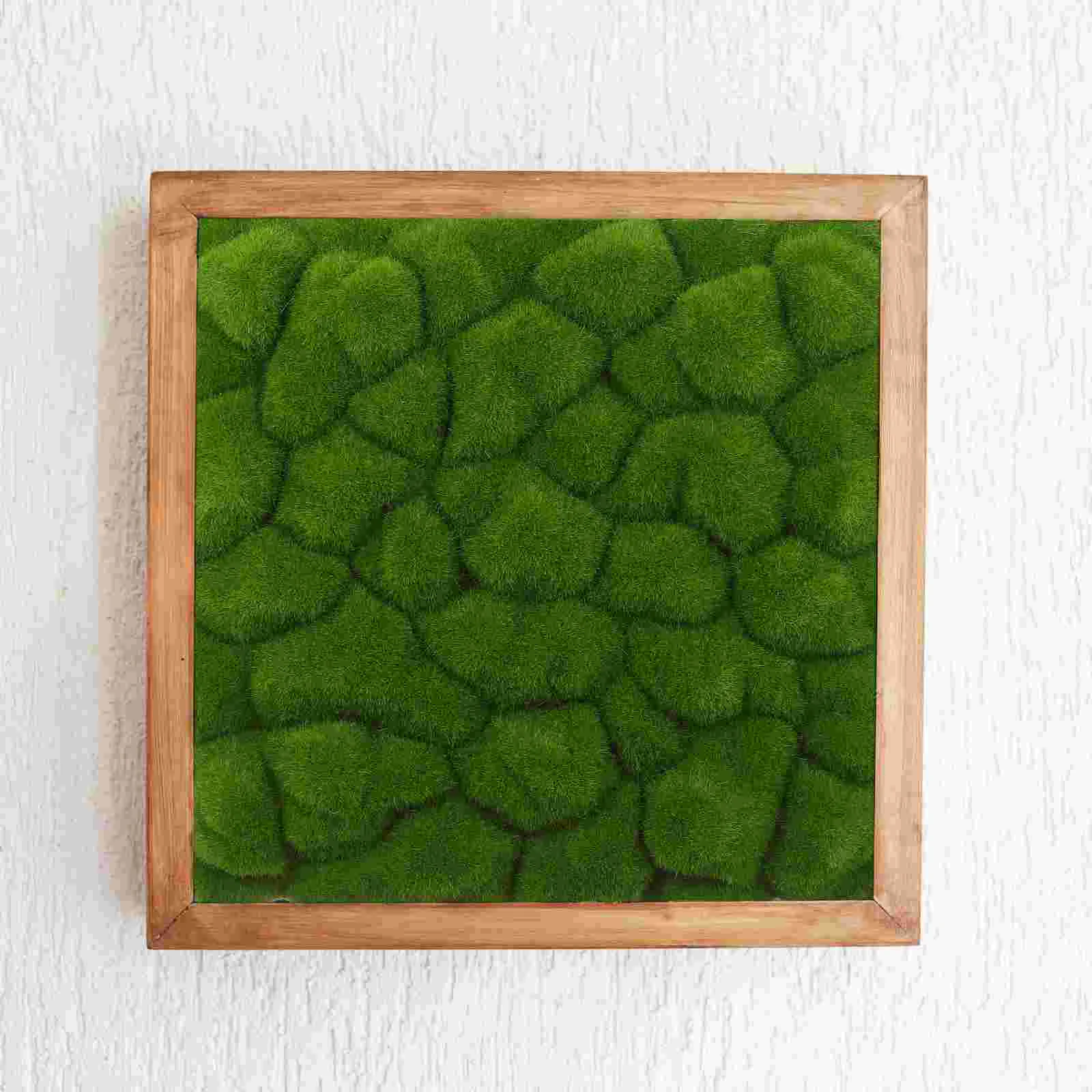 Simulated Moss Board Simulation Decor Wall Panel Grass Backdrop Garden Ornament Flocking