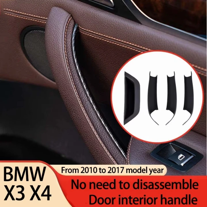 

Внутренняя ручка двери (накладная) для BMW X3 X4 F25 F26 2010-2016, левый/правый руль, ABS, артикул 51417250307