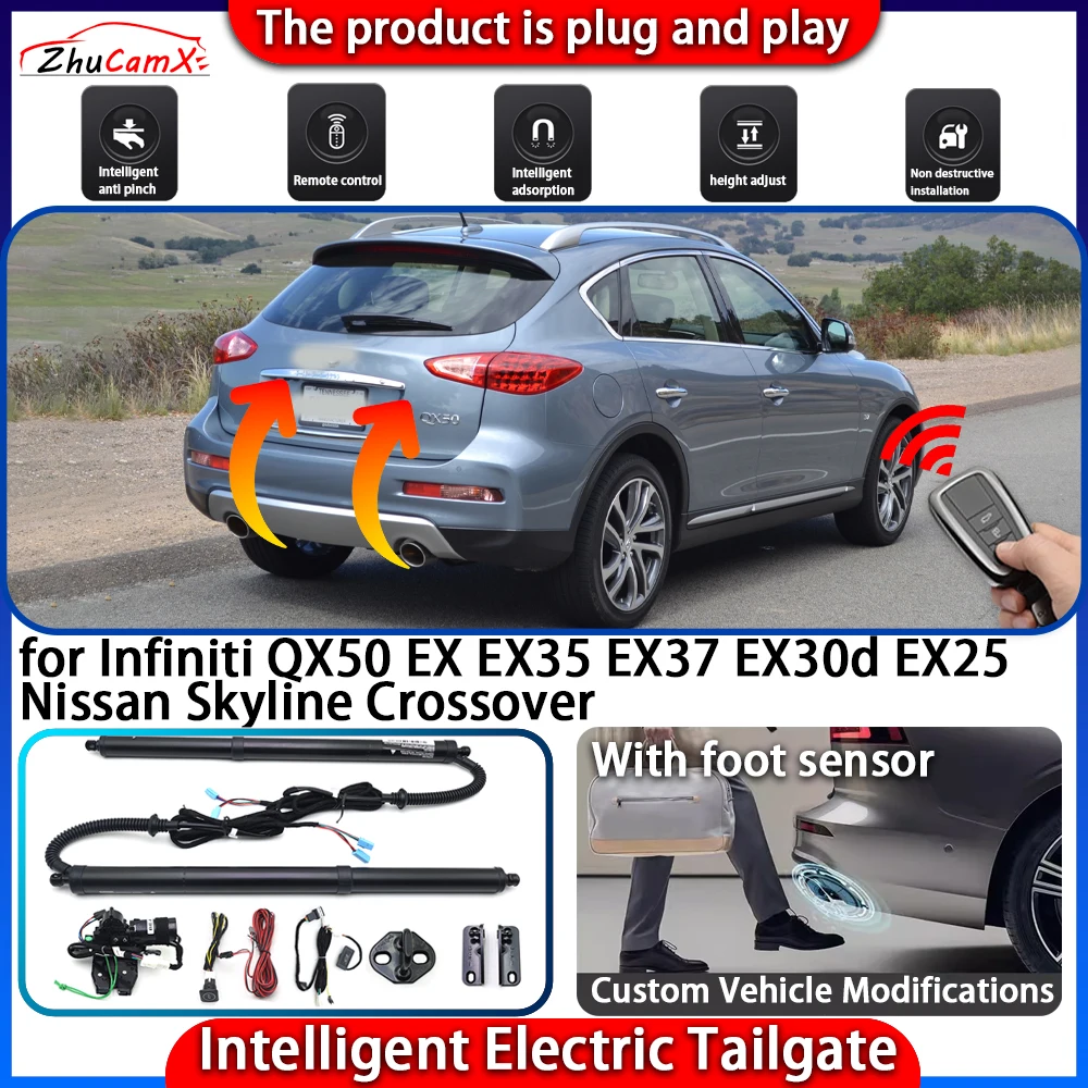 Smart Powered Tailgate System for Infiniti Q50 Q50L Nissan Skyline V37 2013-2024 Automatic Intelligent Electric Trunk Lift