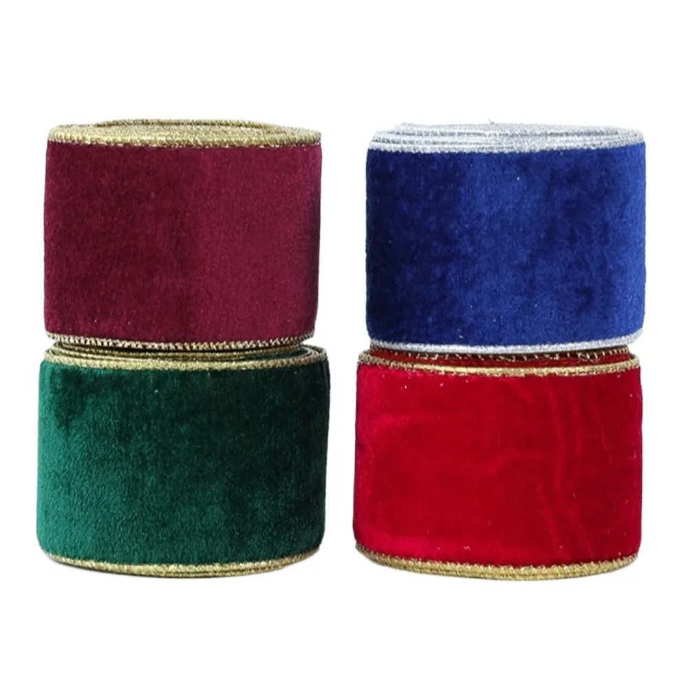 

New 2m Christmas Ribbon DIY Lmitation Linen Fabric Swirl Ribbon Plaid Bow Snowflake Christmas Tree Ribbon Burlap Ribbon