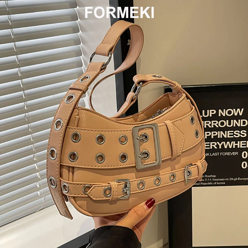 

Новая женская сумка Formeki 5 цветов, модная женская сумка через плечо с декоративной пряжкой