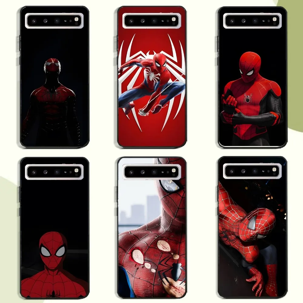 S-Spider-Man Phone Case For Samsung Galaxy A52 A12 A51 S21 Edge S22ULTRA S23 S20LITE Plus Ultra Black Cover