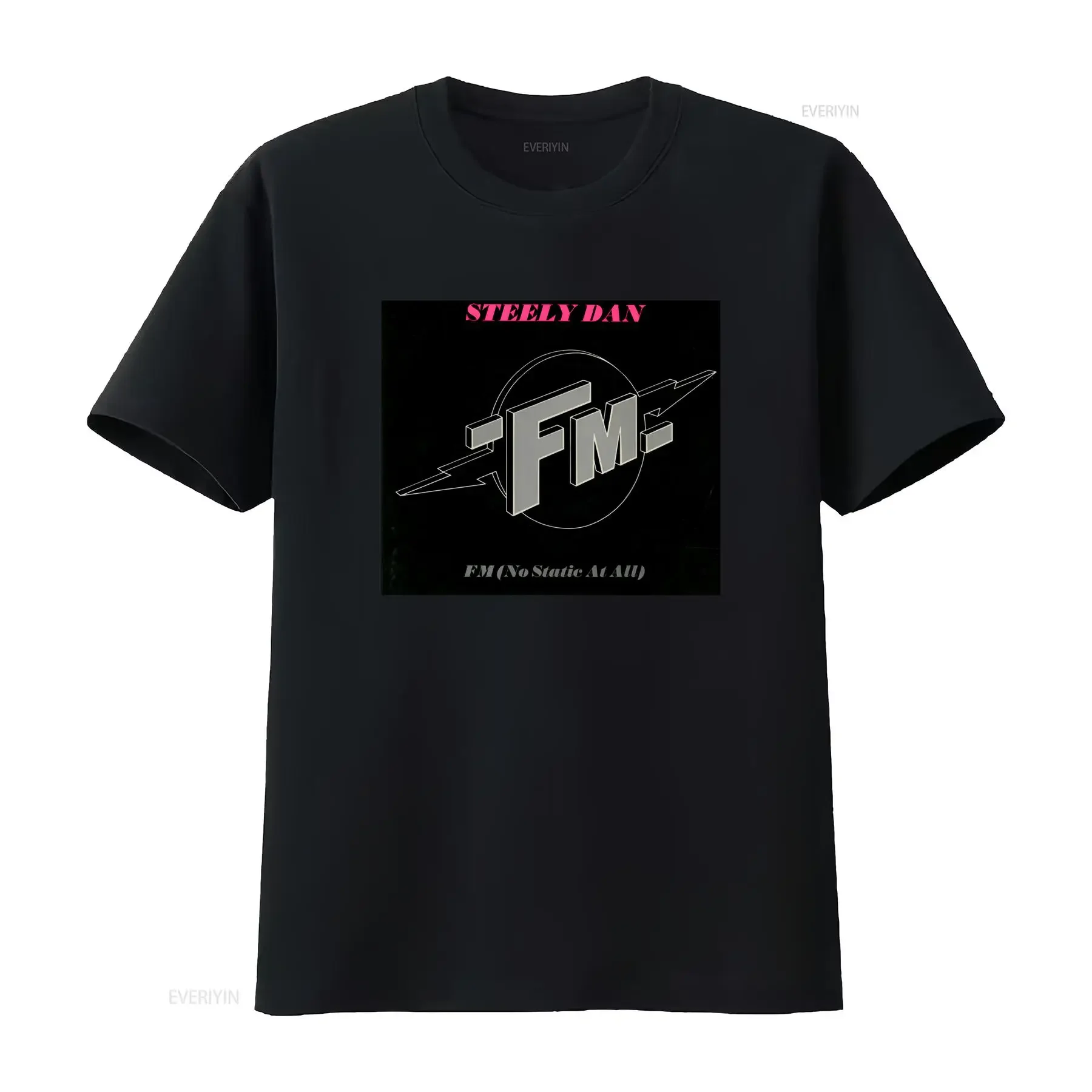 Steely Dan Fm No Static T Shirt vintage Washed Stretched streetwear homme Unisex designer clothes Slightly Casual fashion