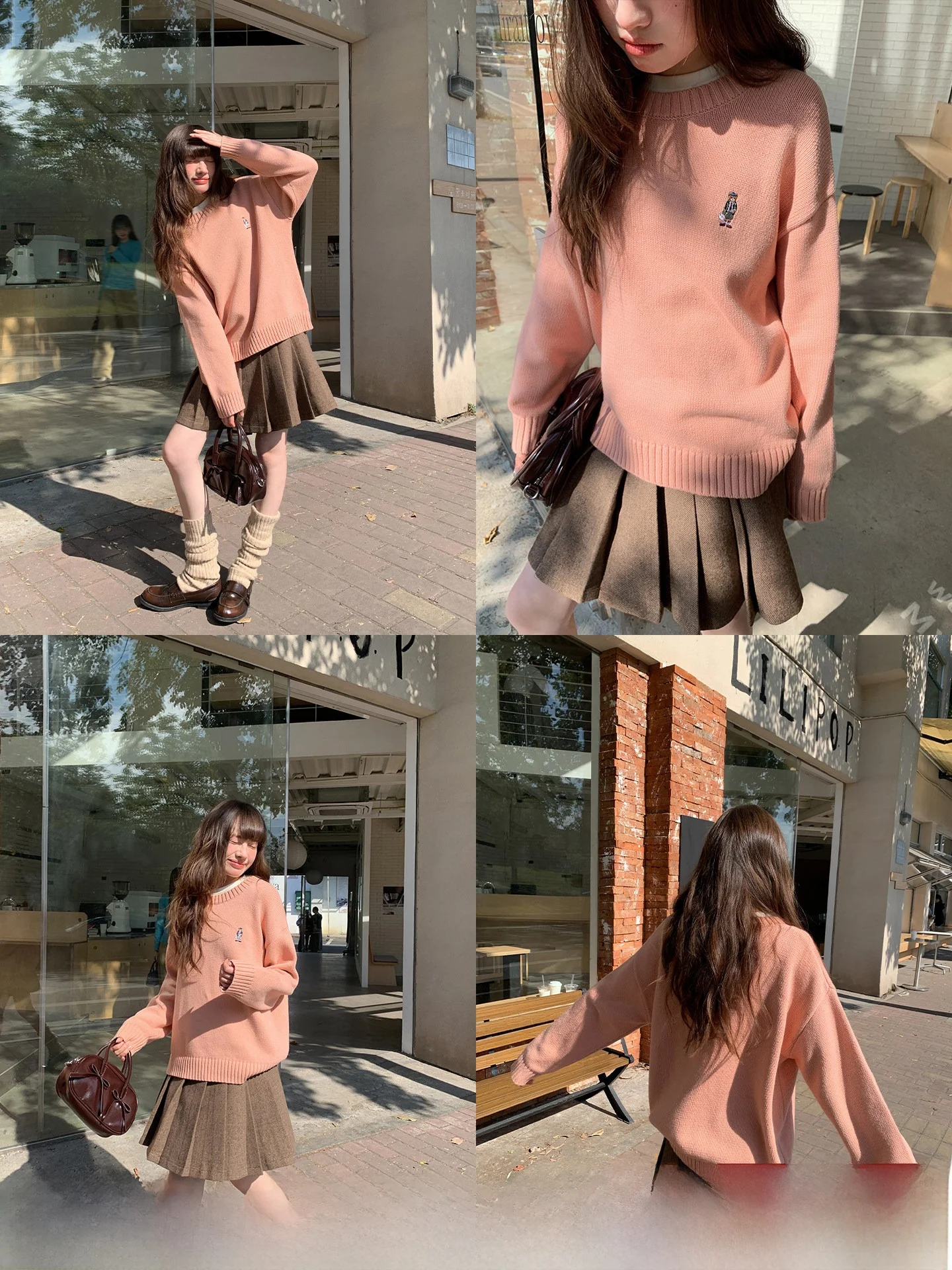 

Женский повседневный мягкий весенний свитер-пуловер с вышивкой «Hello Bear», круглый вырез, хлопок/акрил