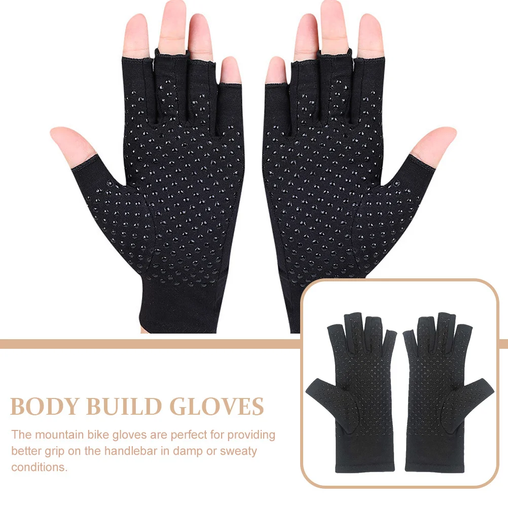 

1Pair Outdoor Riding Gloves Half Finger Protective Breathable Non-Slip Gloves for Cycling Sports Gym Supplies Cycling Supplies