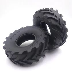 2Pcs 1.9inch High Quality Rubber Staggered Texture Tires for 1/10 RC Crawler Car Truck TRX4 Defender AXIAL SCX10 RC4WD Wheels