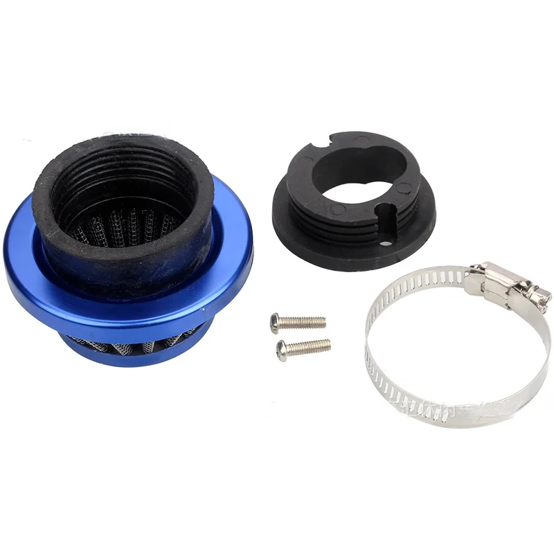 Mini Moto 44mm AIR FILTER with Connector for most air cooled 33cc - 43cc 47cc 49cc 50cc 52cc minimoto style 2-stroke engines