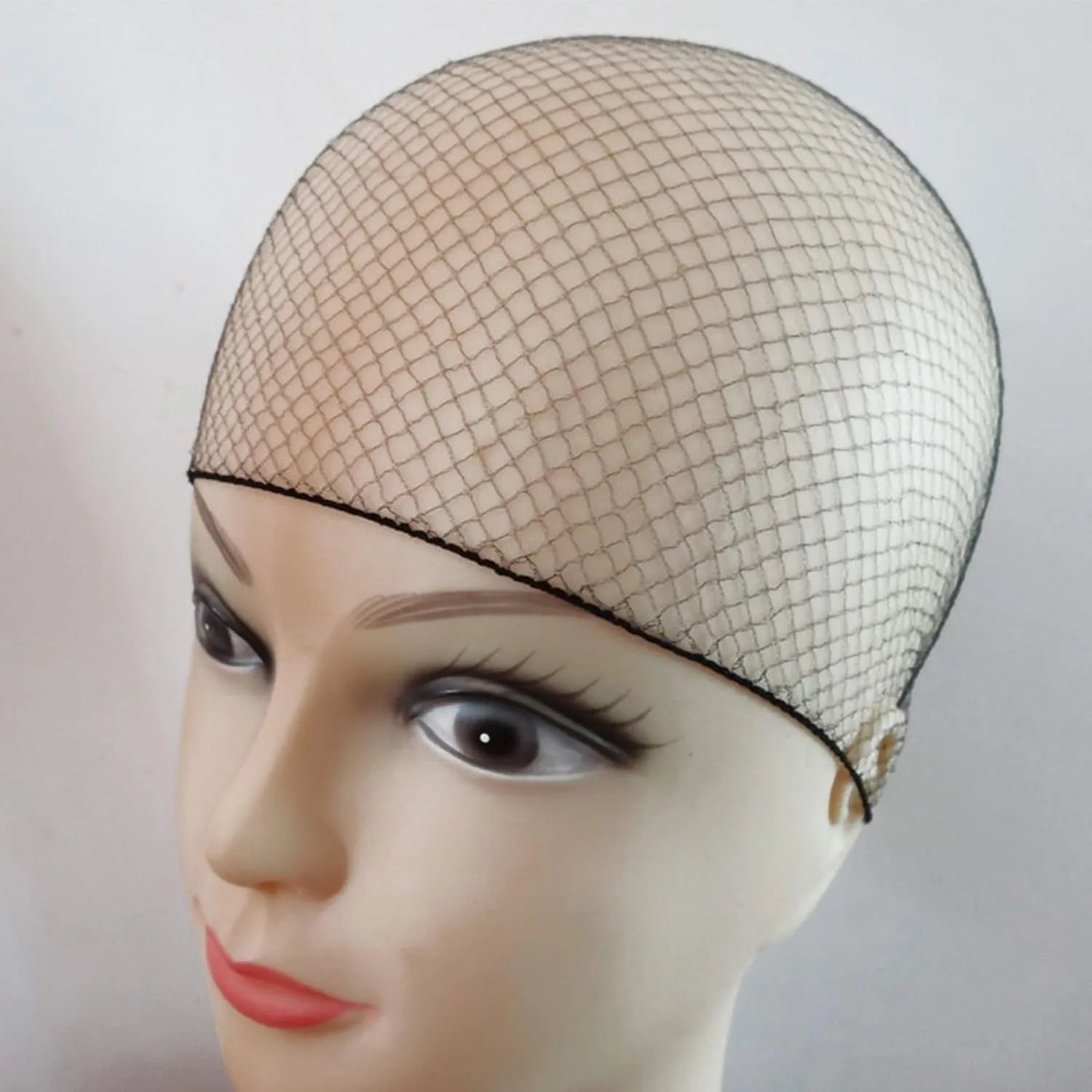 20Pcs Nylon Hair Net for Bun Black Blonde Brown 5mm Durable Mesh Hair Styling Tool for Wigs Hair Net for Hair Style