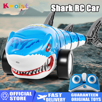 RC Animals 2.4G Remote Control Shark Kids Toy High-Speed Stunt Car 2WD 4CH with Light Toys for Boys Birthday Children's Day Gift