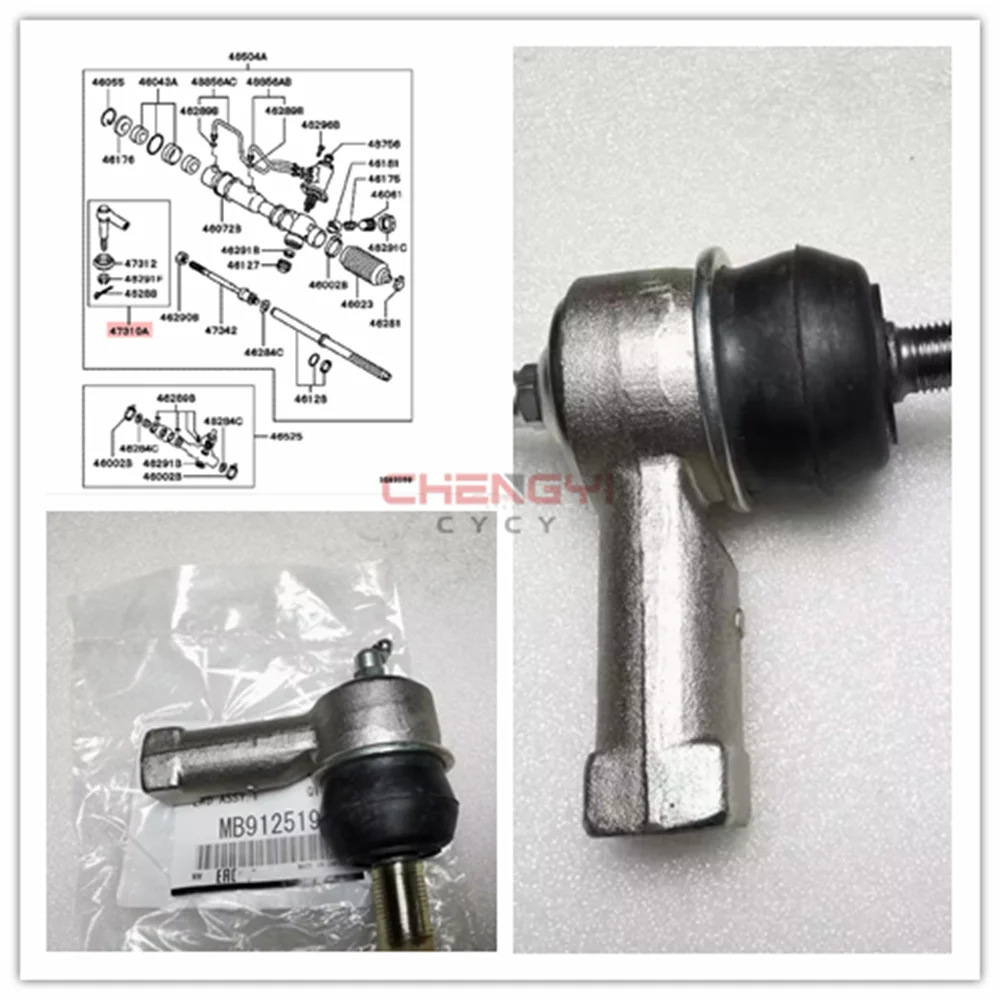 

Steering Gear Tie Rod Outer Ball Joint For Outlander D05W D22A E16A E33A N11W N31W N34W S12A MB912519 MB564991