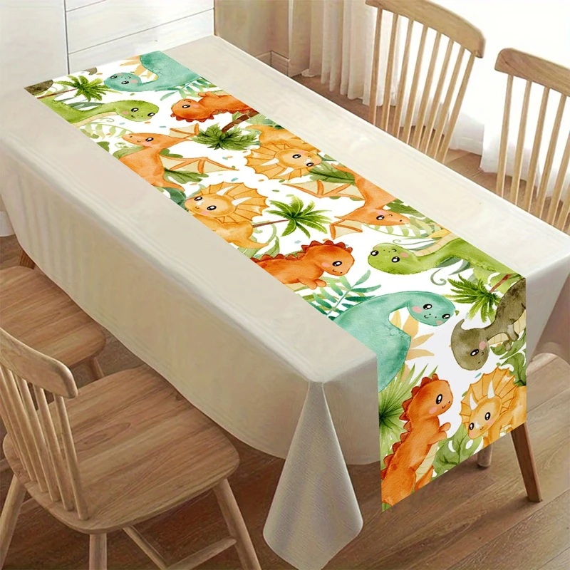 ديناصور الجدول عداء الديناصور الأخضر موضوع هدير دينو واحد حفلة عيد ميلاد زينة أطفال بنين الغابة سفاري لوازم استحمام الطفل