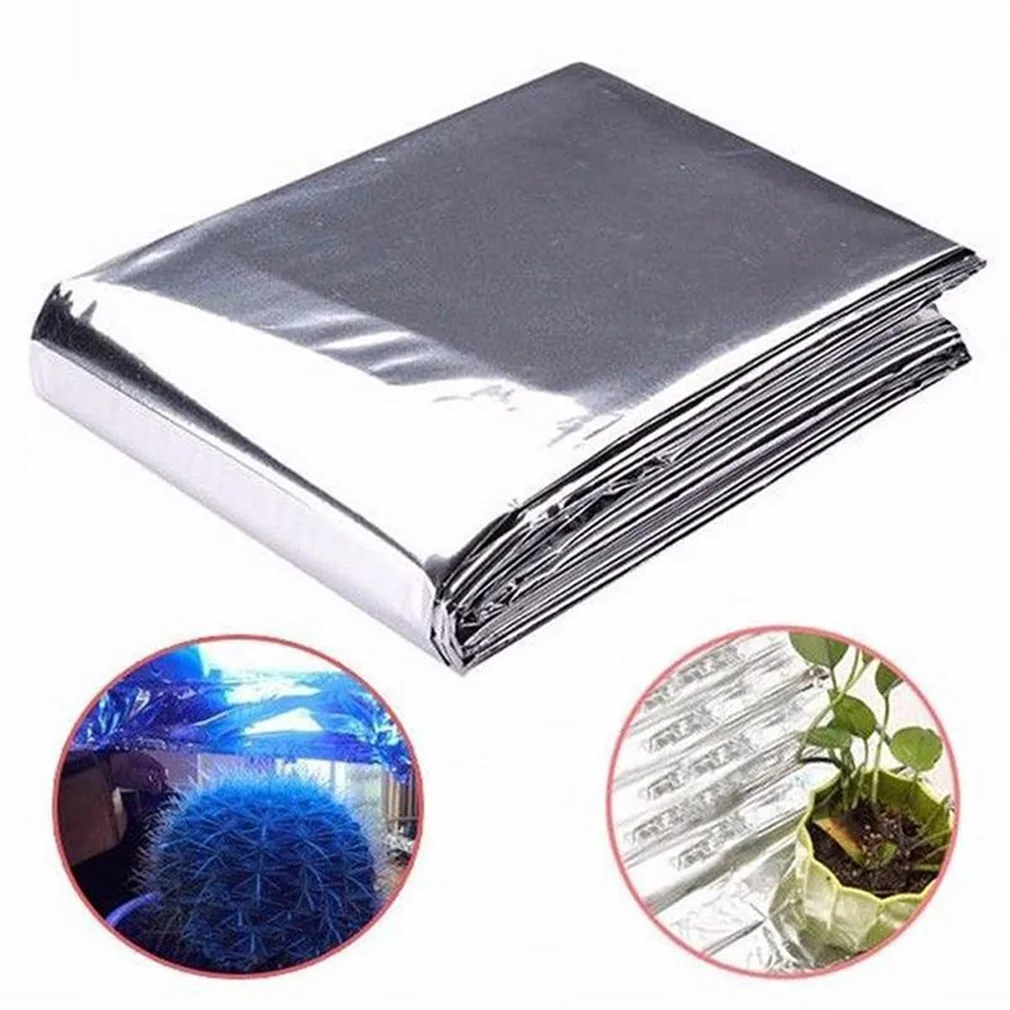 Plant reflecterende film groeien licht kas planten tuin terras afdekken folie vel reflectie coating zilver