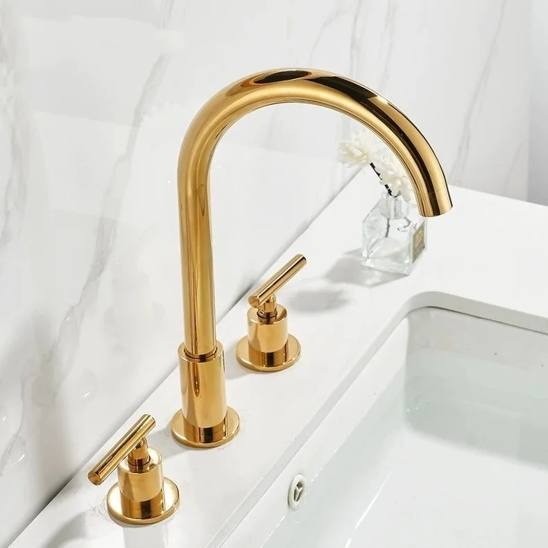 

Widespread Basin Faucet hot and cold 8 inch Sink faucet Chrome Brass Three Holes Black bathroom sink tap