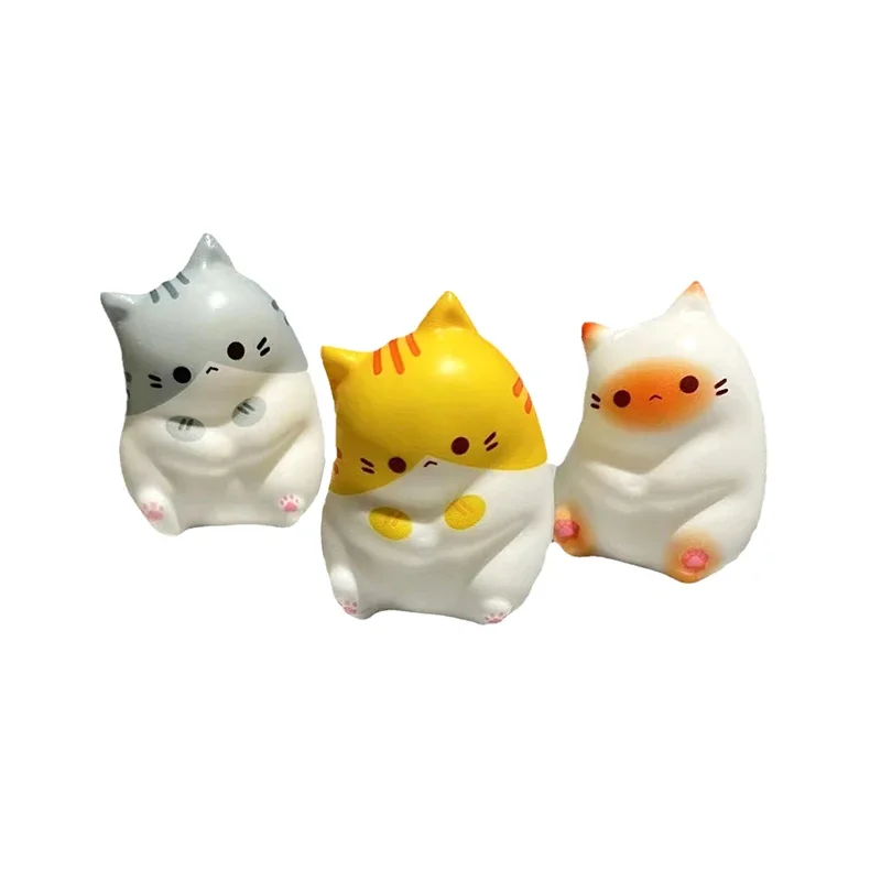 New Creative Design Cat Styling Stress Relief Squishy Toy PU Slow Rising Squeeze Antistress Ball Cartoon Table Ornaments