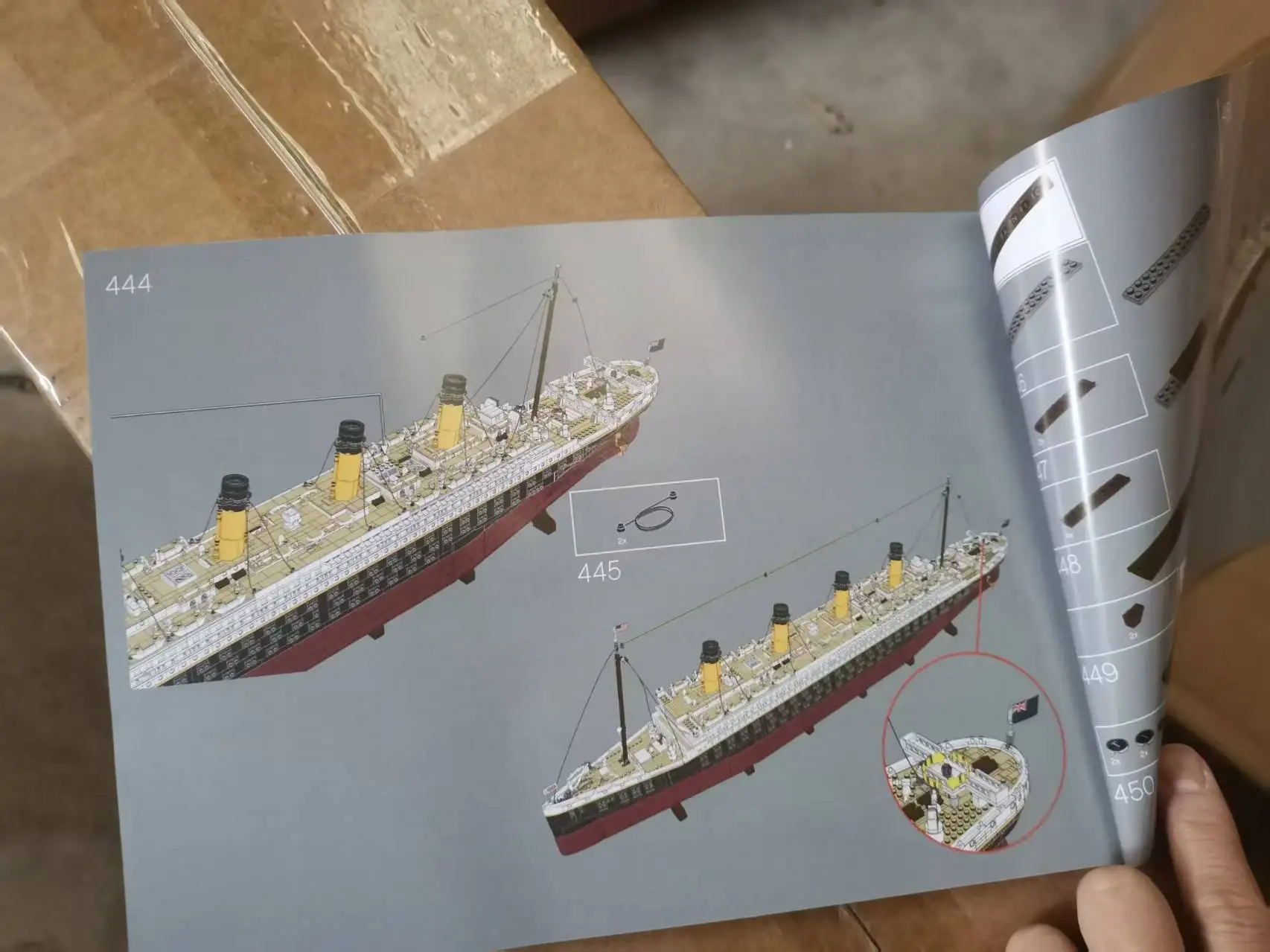 NEW 9090pcs Titani Compatible 10294 Titanic Large Cruise Boat Ship Steamship Bricks Building Blocks Children Toys Gifts 99023 - Image 4