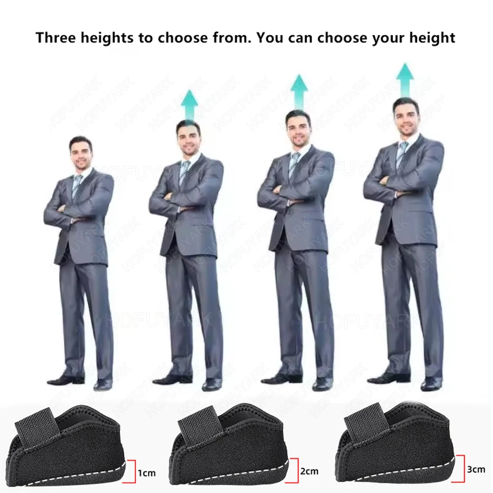 Silicone Shoe Insoles for Height Increase Comfortable Heel Lift Inserts for Man and Woman Sneakers Elevator Hidden Boost Insole