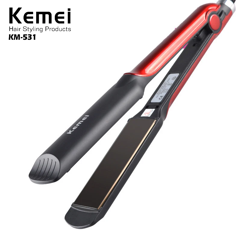 

Kemei KM-531 professional hair straightener ceramic flat irons straightening iron curling corn styling tools hair curler women