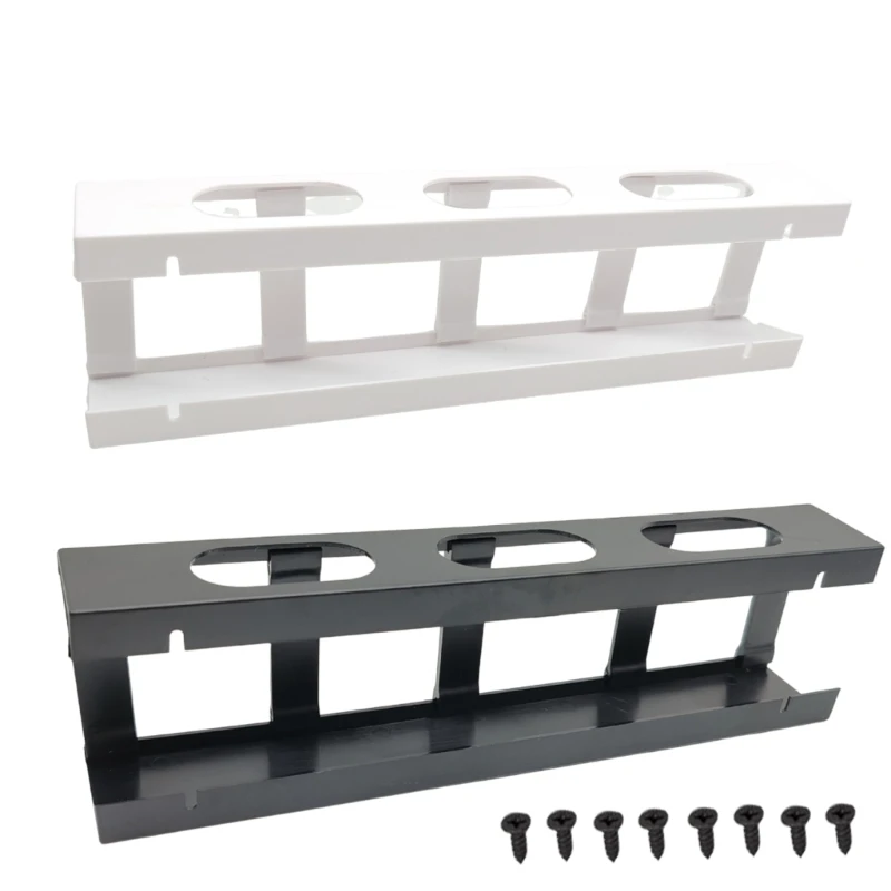 Upgrades Cable Holder Set for Under Desk Metal Organizers Under Desk Cord Management Trays Cable Organizes Tray for DropShipping